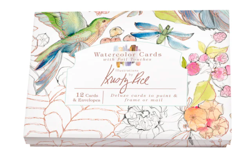 Watercolor Cards with Foil Touches