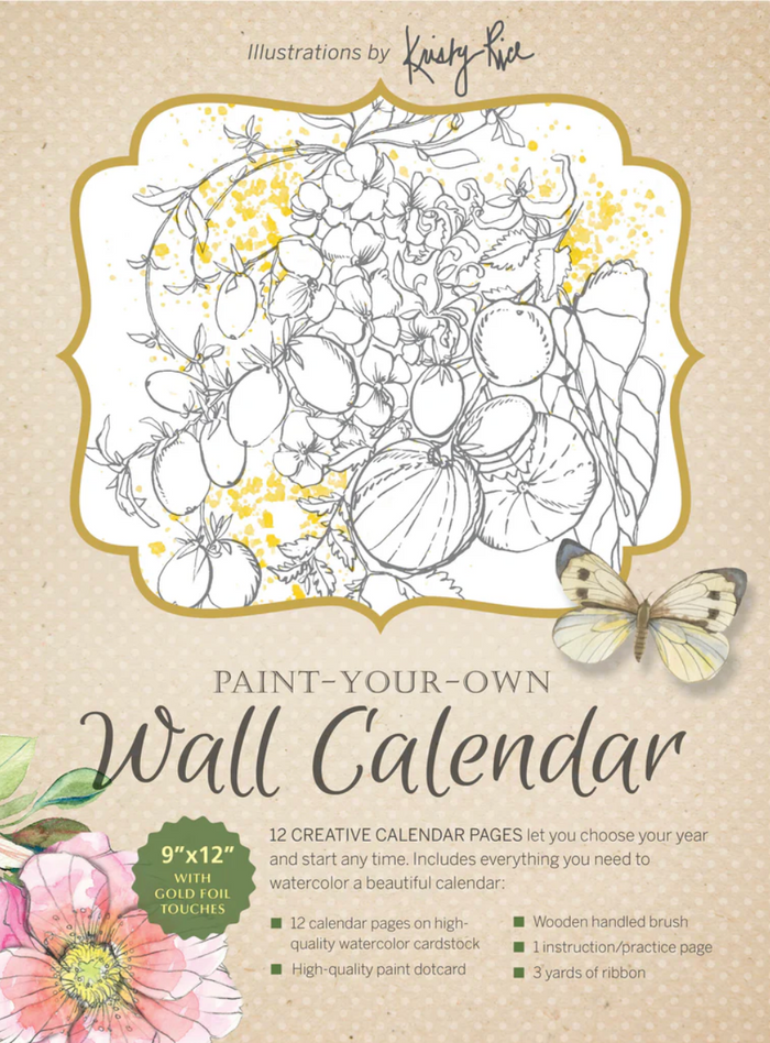 Paint Your Own Wall Calendar