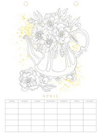 Paint Your Own Wall Calendar