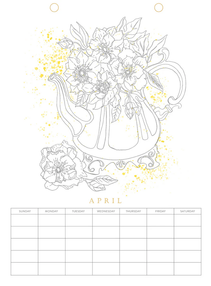 Paint Your Own Wall Calendar