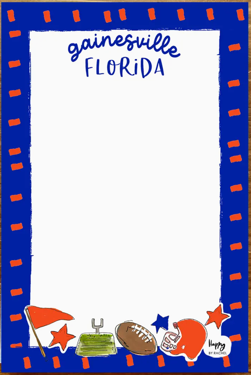 Collegiate Dash Border Notepad