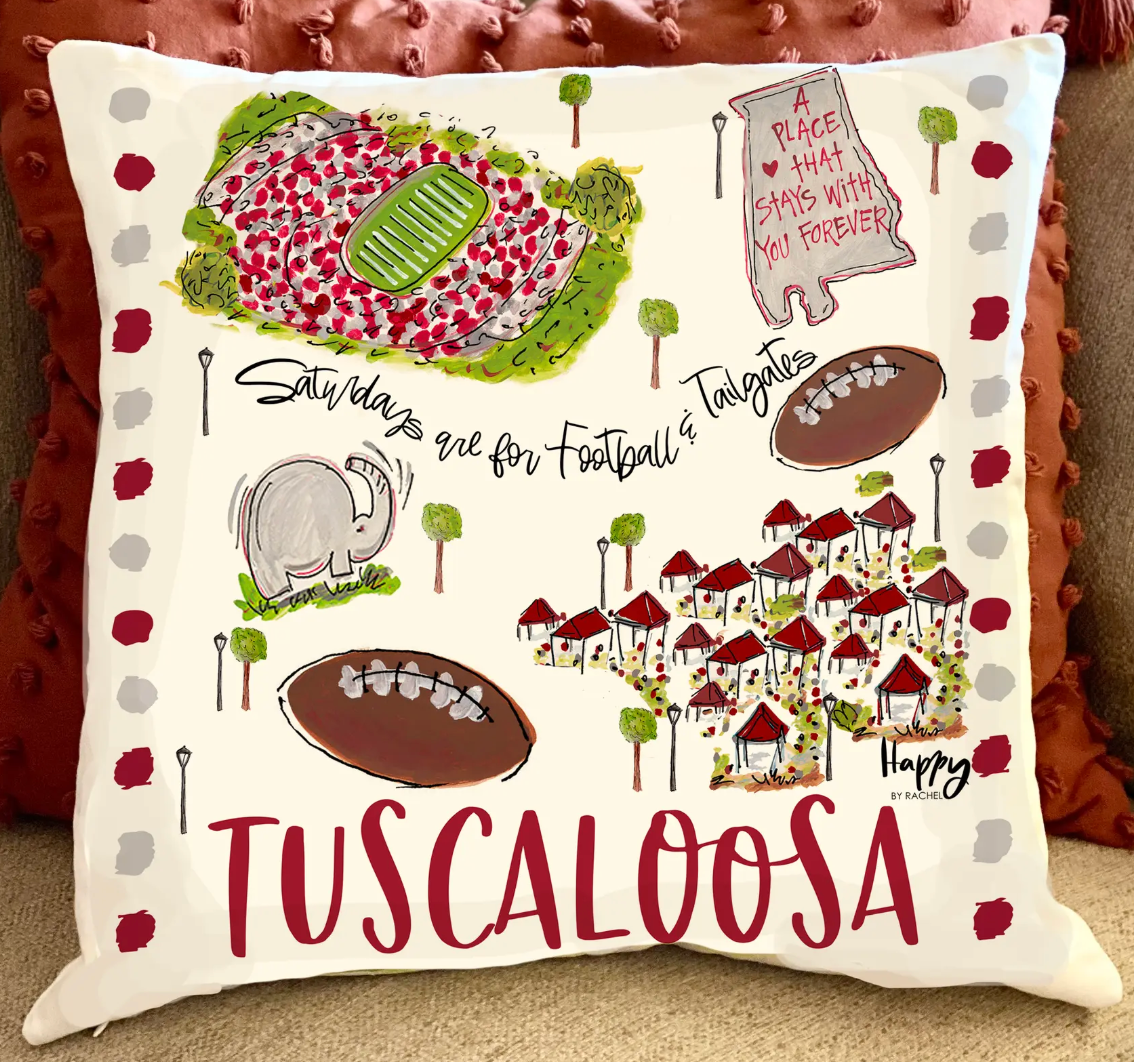 Double Sided Tuscaloosa Pillow