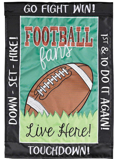 Football Fans Garden Flag