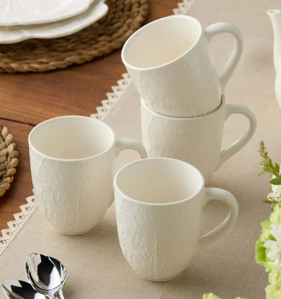 Le Jardin White Cabbage Mug