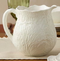 Le Jardin White Cabbage Pitcher