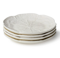 Le Jardin White Cabbage Canape Plate