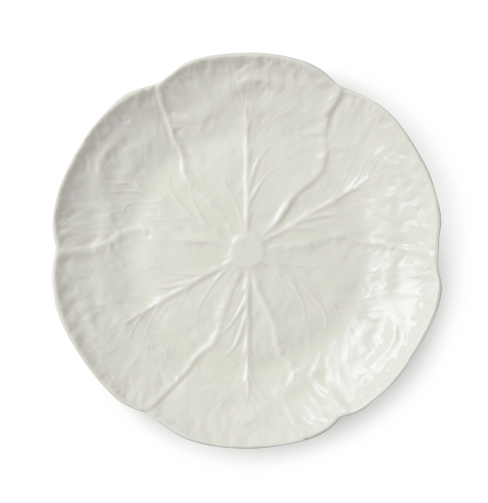 Le Jardin White Cabbage Canape Plate