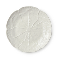 Le Jardin White Cabbage Canape Plate