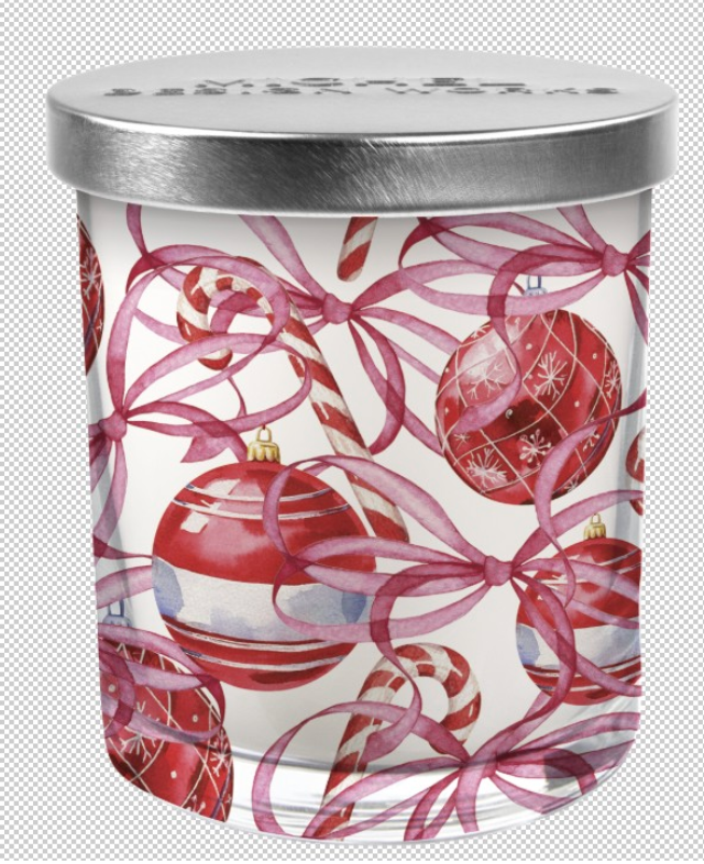 Peppermint Glass Candle