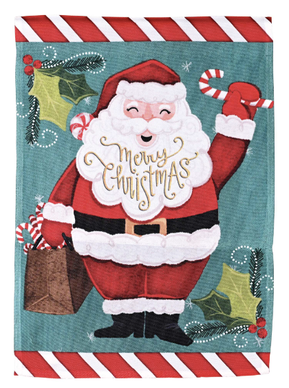 Merry Christmas Santa Garden Flag