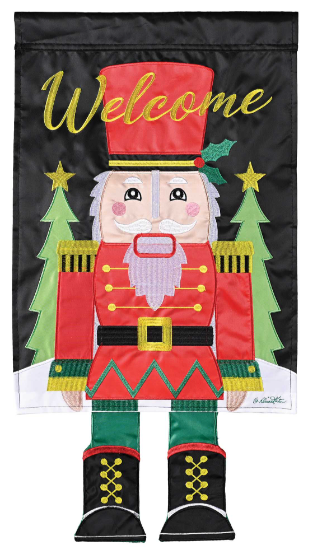 Crazy Leg Nutcracker Garden Flag