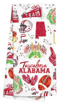 Tailgates in Tuscaloosa Tea Towel