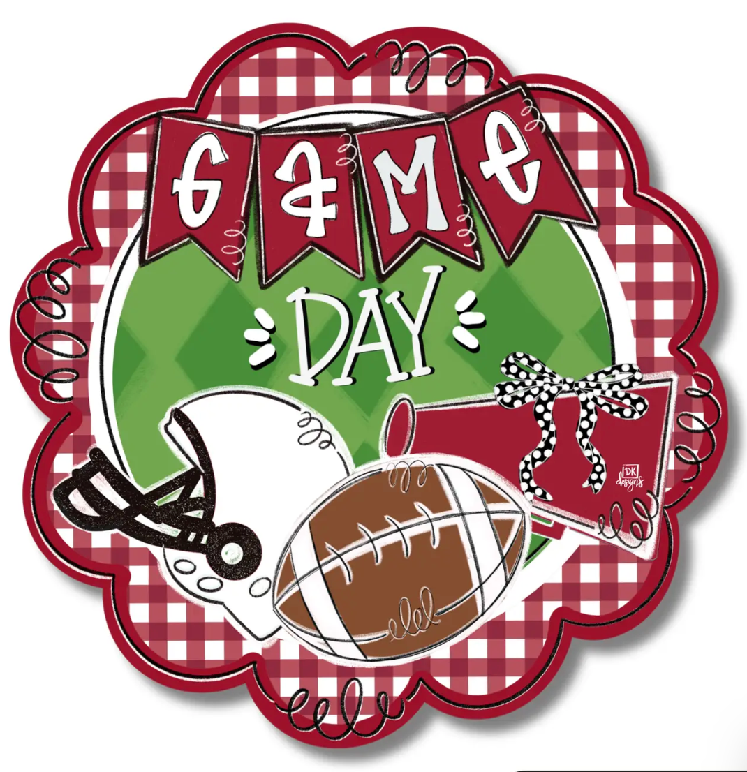 Crimson and White Game Day Mini
