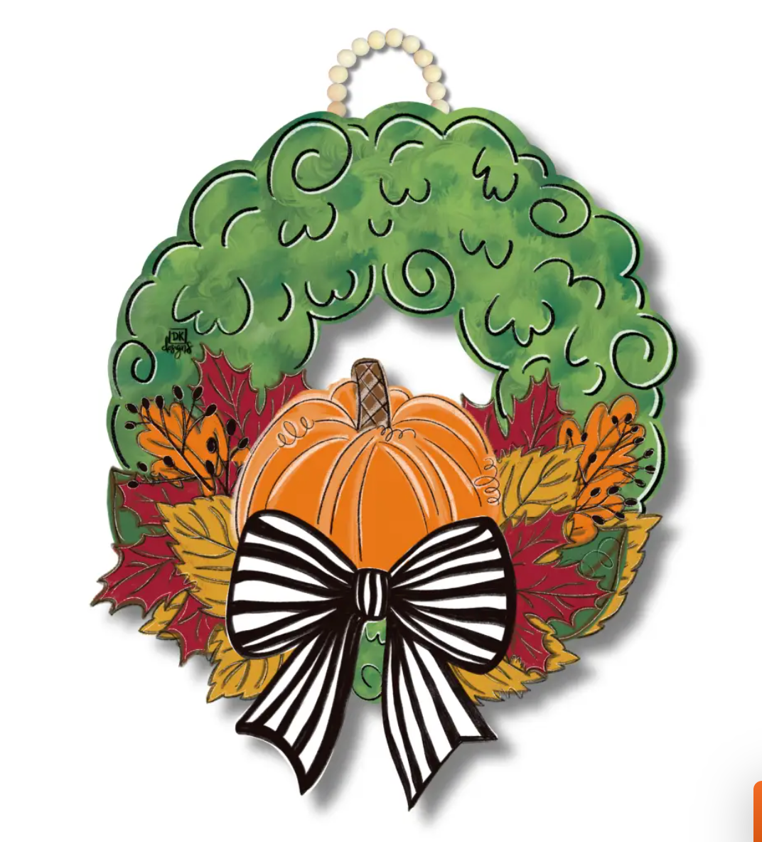 Pumpkin Wreath Door Hanger