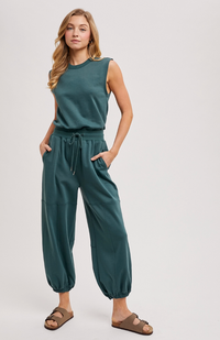 Sleeveless Knit Jumpsuit