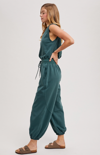 Sleeveless Knit Jumpsuit