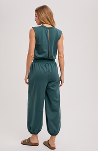 Sleeveless Knit Jumpsuit