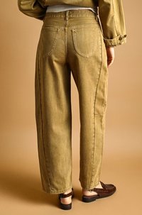 Embroidered Barrel Pants