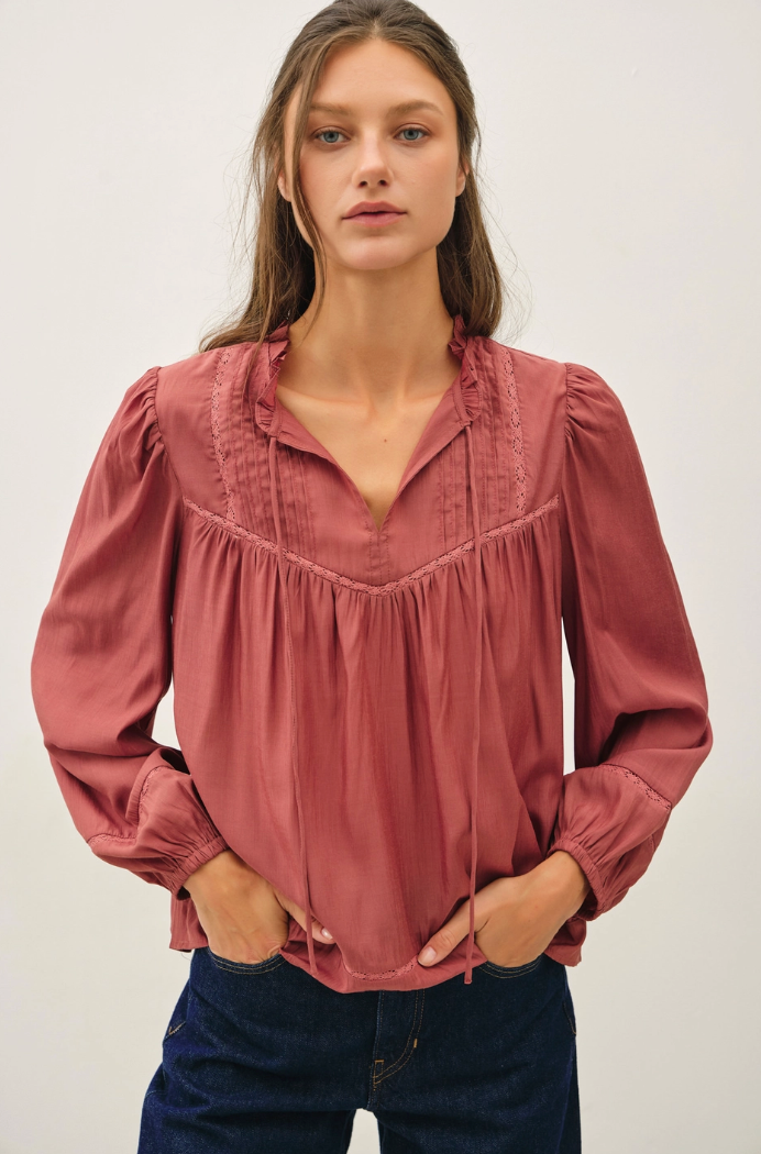 Silky Peasant Blouse