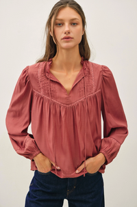 Silky Peasant Blouse
