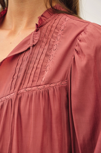 Silky Peasant Blouse