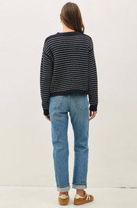 Striped Waffle Knit Sweater