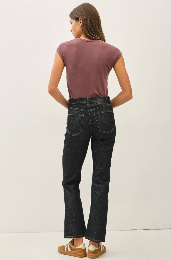 Ribbed Cap Sleeve Tee