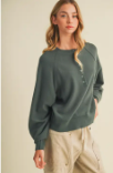 Brushed Knit Raglan Pullover
