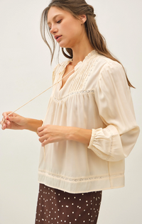 Silky Peasant Blouse