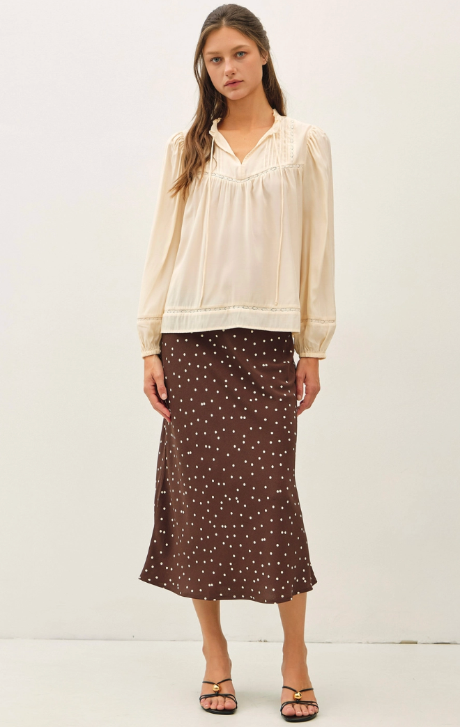 Silky Peasant Blouse