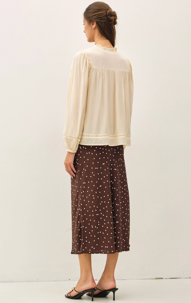 Silky Peasant Blouse