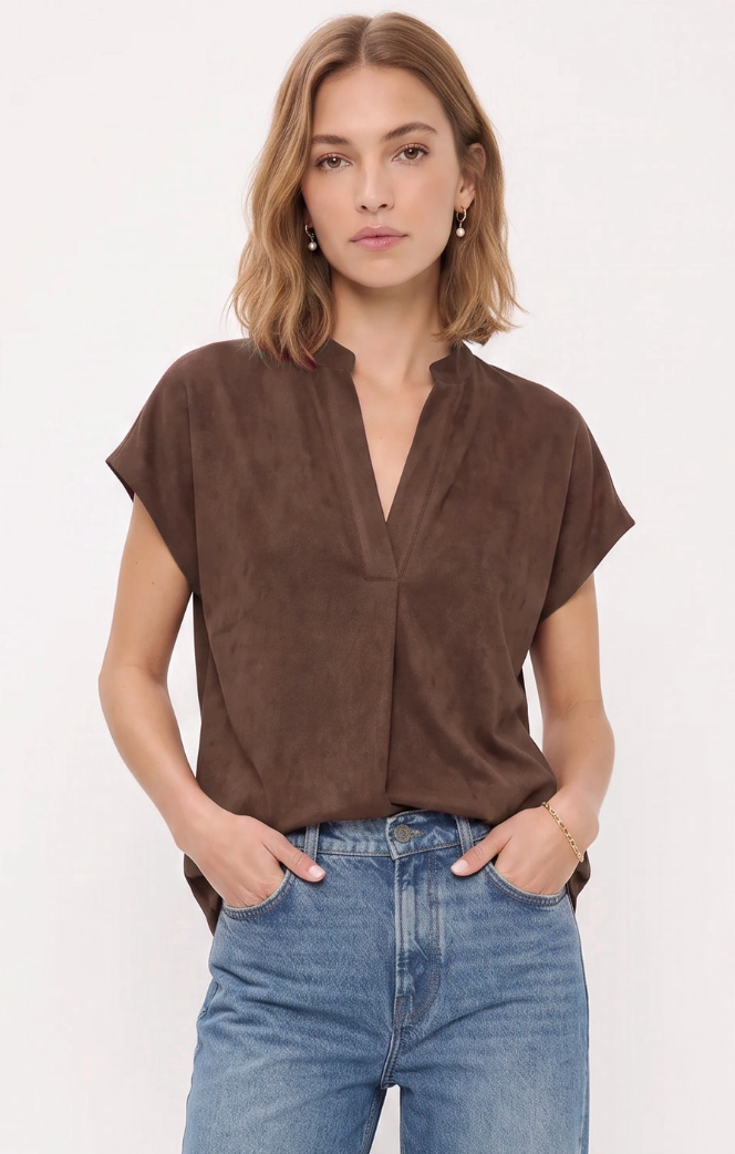 Matte Drop Shoulder Blouse