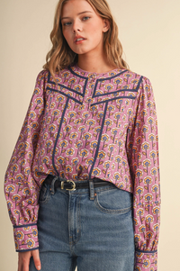 Floral Button Up Top