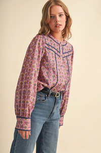 Floral Button Up Top