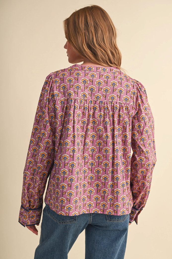 Floral Button Up Top