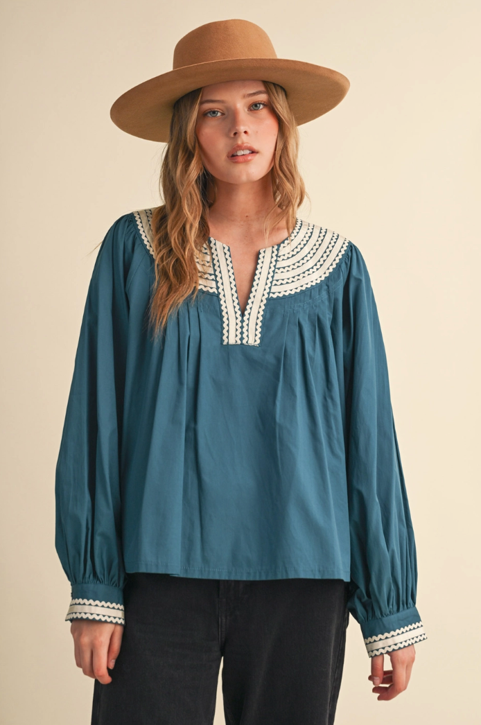 Ric Rac Trim Top