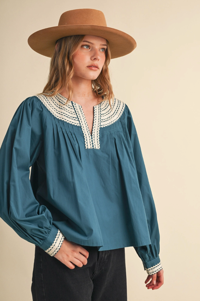 Ric Rac Trim Top