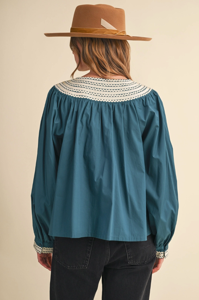 Ric Rac Trim Top