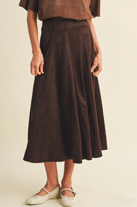 A-Line Midi Skirt