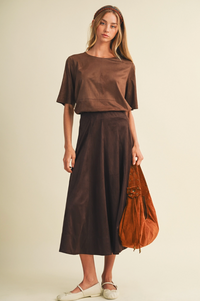 A-Line Midi Skirt