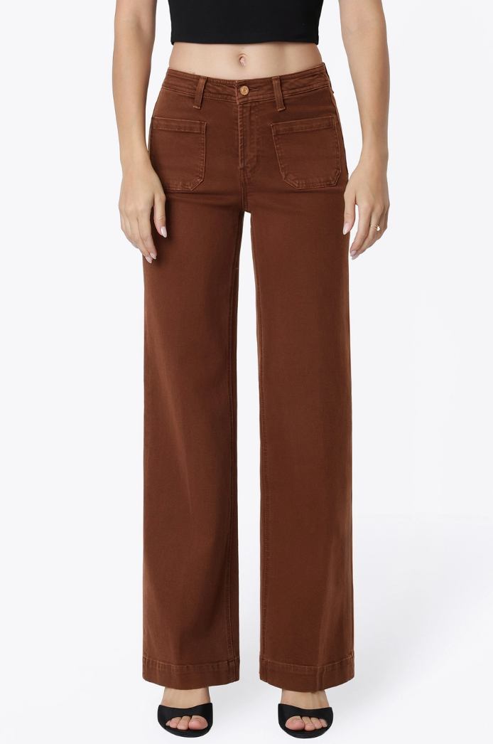 High Rise Patch Pocket Jean