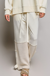 Thermal Knit Sweater Patch Pant