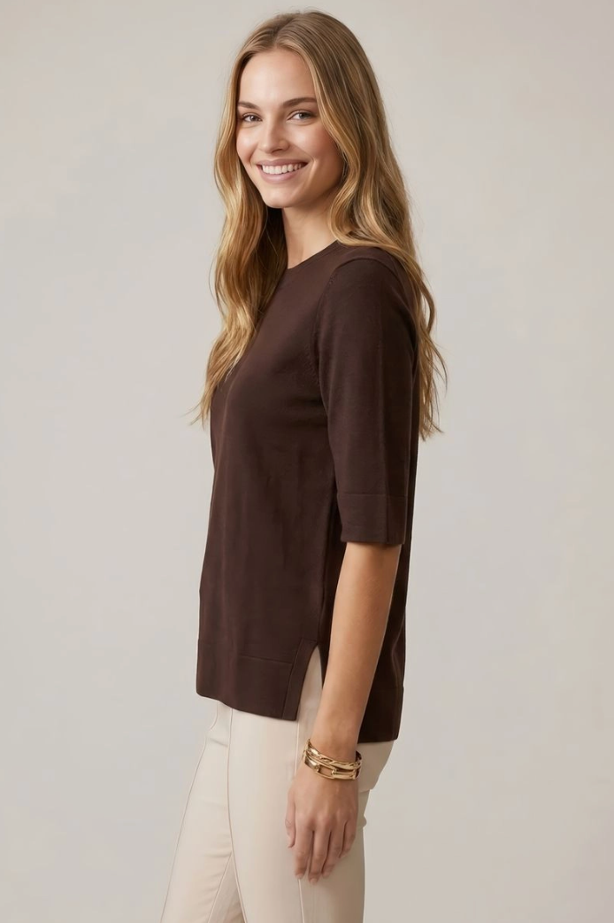 Short Sleeve Knit Top