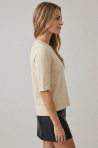Short Sleeve Knit Top