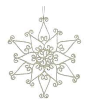 Wire Snowflake Ornament