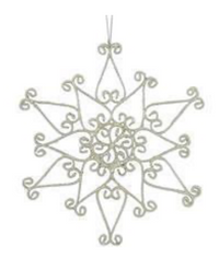 Wire Snowflake Ornament