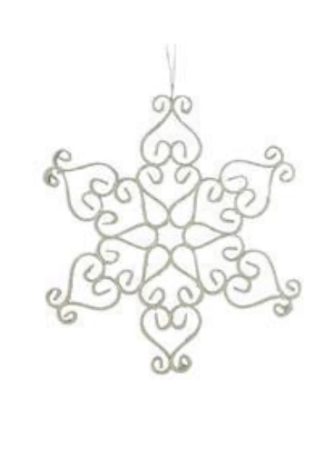 Wire Snowflake Ornament