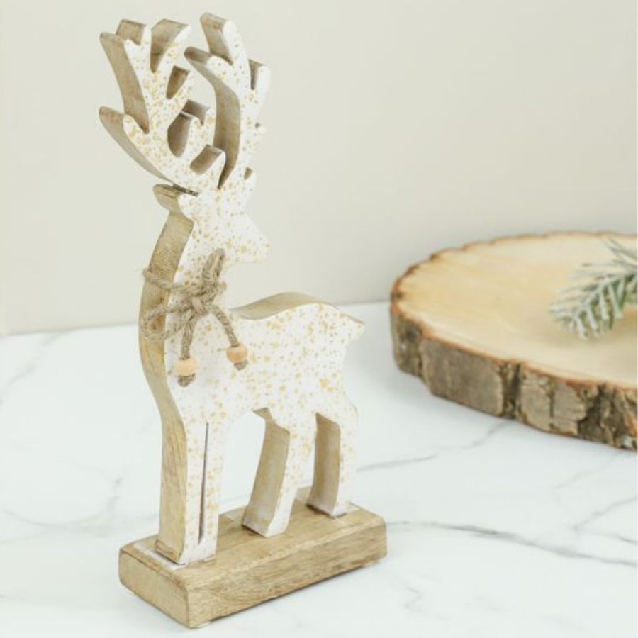 Gold Flecked Wood Deer