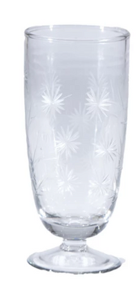 Etched Botanicals Stemmed Glass