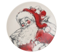 Santa Stoneware Dish